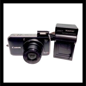 Canon PowerShot SX210 IS 14.1MP Digital Camera Black 16 GB SD CARD Charger